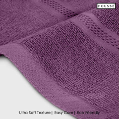 HOUSSE Nexora Cotton Towels | Quick Absorption & Faster Drying Towel | 600 GSM | Cotton Towel for Men/Women | Urban Comfort