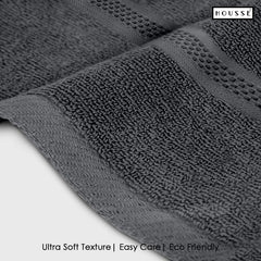 HOUSSE Nexora Cotton Towels | Quick Absorption & Faster Drying Towel | 600 GSM | Cotton Towel for Men/Women | Urban Comfort