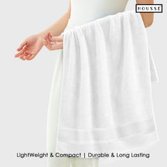 HOUSSE Nexora Cotton Towels | Quick Absorption & Faster Drying Towel | 600 GSM | Cotton Towel for Men/Women | Urban Comfort