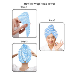 Twix Microfiber Head Wrap Towel – Ultra Soft, Quick Dry & Highly Absorbent