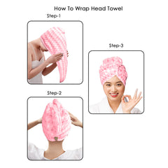 HOUSSE Eden Microfiber Head Towel, Ultra Soft, Absorbent & Hair Wrap