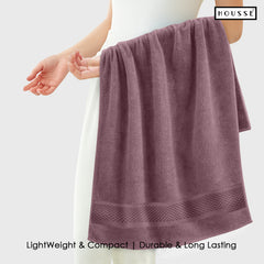 HOUSSE Nexora Cotton Towels | Quick Absorption & Faster Drying Towel | 600 GSM | Cotton Towel for Men/Women | Urban Comfort