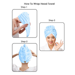 HOUSSE Eden Microfiber Head Towel, Ultra Soft, Absorbent & Hair Wrap