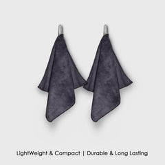 HOUSSE Microfiber Face Towels | Ultra Absorbent, Odour-Free, Quick Dry 450 GSM Face Towel for Home, Gym, Travel, Running and Personal Use | 30x30 cm | Set of 4 in One Colour (Indian Teal, Pack of 4)