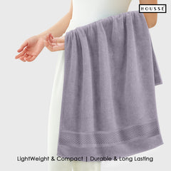 HOUSSE Nexora Cotton Towels | Quick Absorption & Faster Drying Towel | 600 GSM | Cotton Towel for Men/Women | Urban Comfort