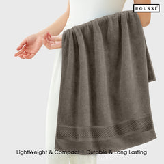 HOUSSE Nexora Cotton Towels | Quick Absorption & Faster Drying Towel | 600 GSM | Cotton Towel for Men/Women | Urban Comfort