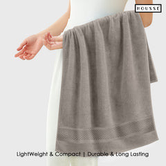 HOUSSE Nexora Cotton Towels | Quick Absorption & Faster Drying Towel | 600 GSM | Cotton Towel for Men/Women | Urban Comfort