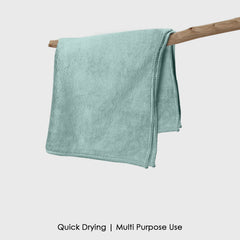 HOUSSE Microfiber Face Towels | Ultra Absorbent, Odour-Free, Quick Dry 450 GSM Face Towel for Home, Gym, Travel, Running and Personal Use | 30x30 cm | Set of 4 in One Colour (Indian Teal, Pack of 4)