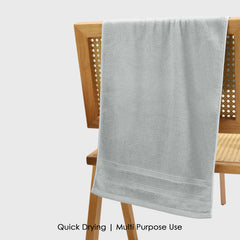 HOUSSE Haven Luxury Bamboo Zero-Twist Hand and Bath Towels – 600 GSM, Ultra-Soft, Eco-Friendly & Highly Absorbent – Organic Bamboo Hotel & Spa Hand Towel Set