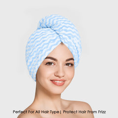 Twix Microfiber Head Wrap Towel – Ultra Soft, Quick Dry & Highly Absorbent