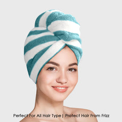HOUSSE Blaze Microfiber Head Towel, Ultra Soft, Absorbent & Hair Wrap -300GSM