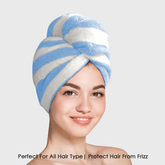 HOUSSE Blaze Microfiber Head Towel, Ultra Soft, Absorbent & Hair Wrap -300GSM
