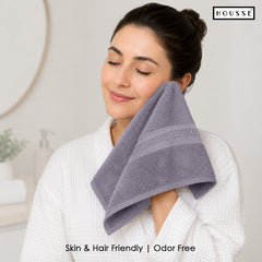 HOUSSE Nexora Cotton Towels | Quick Absorption & Faster Drying Towel | 600 GSM | Cotton Towel for Men/Women | Urban Comfort