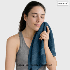 HOUSSE Nexora Cotton Towels | Quick Absorption & Faster Drying Towel | 600 GSM | Cotton Towel for Men/Women | Urban Comfort