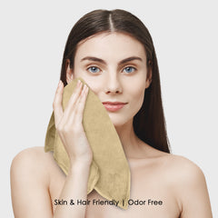 HOUSSE Microfiber Face Towels | Ultra Absorbent, Odour-Free, Quick Dry 450 GSM Face Towel for Home, Gym, Travel, Running and Personal Use | 30x30 cm | Set of 4 in One Colour (Indian Teal, Pack of 4)