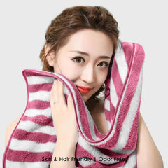 HOUSSE Microfiber Blaze Hand Towel for Women & Men | Quick Dry | Ultra Absorbent |Perfect for Bathroom |Sports | Travel | Ideal for Workout | Spa| Beach | Fitness | 360 GSM (Grey, 40x60)