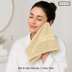 HOUSSE Nexora Cotton Towels | Quick Absorption & Faster Drying Towel | 600 GSM | Cotton Towel for Men/Women | Urban Comfort