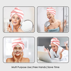 HOUSSE Blaze Microfiber Head Towel, Ultra Soft, Absorbent & Hair Wrap -300GSM