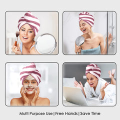 HOUSSE Blaze Microfiber Head Towel, Ultra Soft, Absorbent & Hair Wrap -300GSM