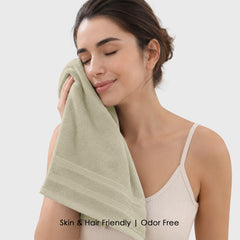 HOUSSE Haven Luxury Bamboo Zero-Twist Hand and Bath Towels – 600 GSM, Ultra-Soft, Eco-Friendly & Highly Absorbent – Organic Bamboo Hotel & Spa Hand Towel Set