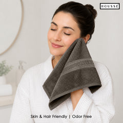 HOUSSE Nexora Cotton Towels | Quick Absorption & Faster Drying Towel | 600 GSM | Cotton Towel for Men/Women | Urban Comfort