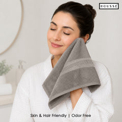 HOUSSE Nexora Cotton Towels | Quick Absorption & Faster Drying Towel | 600 GSM | Cotton Towel for Men/Women | Urban Comfort