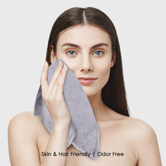 HOUSSE Microfiber Face Towels | Ultra Absorbent, Odour-Free, Quick Dry 450 GSM Face Towel for Home, Gym, Travel, Running and Personal Use | 30x30 cm | Set of 4 in One Colour (Indian Teal, Pack of 4)