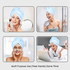 HOUSSE Eden Microfiber Head Towel, Ultra Soft, Absorbent & Hair Wrap