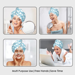 HOUSSE Ember Microfiber Head Towel, Ultra Soft, Absorbent & Hair Wrap