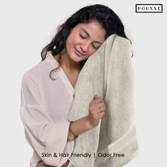 HOUSSE Nexora Cotton Towels | Quick Absorption & Faster Drying Towel | 600 GSM | Cotton Towel for Men/Women | Urban Comfort
