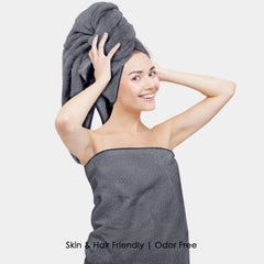 HOUSSE Premium Microfiber Bath Towel - Extra Large 60x120cm Quick Dry Towels for Men, Women & Kids | Super Soft Plush 550 GSM | Ultra Absorbent for Home Swimming Sports Travel
