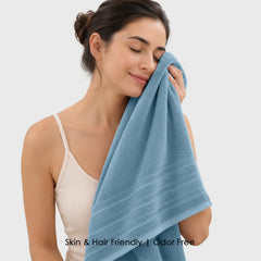 HOUSSE Haven Luxury Bamboo Zero-Twist Hand and Bath Towels – 600 GSM, Ultra-Soft, Eco-Friendly & Highly Absorbent – Organic Bamboo Hotel & Spa Hand Towel Set