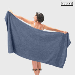 HOUSSE Nexora Cotton Towels | Quick Absorption & Faster Drying Towel | 600 GSM | Cotton Towel for Men/Women | Urban Comfort