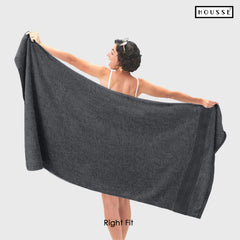 HOUSSE Nexora Cotton Towels | Quick Absorption & Faster Drying Towel | 600 GSM | Cotton Towel for Men/Women | Urban Comfort