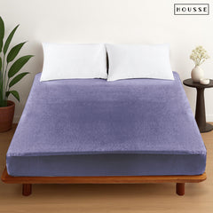 HOUSSE Water Proof Terry Cotton Feel Mattress Protector | Ultra Soft Breathable & Hypoallergenic Fitted Bed |