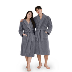 HOUSSE Microfiber Bathrobe 500 GSM | Solid Bathrobes, Highly Absorbent, Quick-Dry And Soft Bathrobe