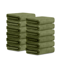 HOUSSE Microfiber Face Towels | Ultra Absorbent, Odour-Free, Quick Dry 450 GSM Face Towel for Home, Gym, Travel, Running and Personal Use | 30x30 cm | Set of 4 in One Colour (Indian Teal, Pack of 4)