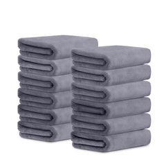 HOUSSE Microfiber Face Towels | Ultra Absorbent, Odour-Free, Quick Dry 450 GSM Face Towel for Home, Gym, Travel, Running and Personal Use | 30x30 cm | Set of 4 in One Colour (Indian Teal, Pack of 4)