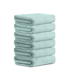 HOUSSE Microfiber Face Towels | Ultra Absorbent, Odour-Free, Quick Dry 450 GSM Face Towel for Home, Gym, Travel, Running and Personal Use | 30x30 cm | Set of 4 in One Colour (Indian Teal, Pack of 4)