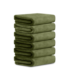 HOUSSE Microfiber Face Towels | Ultra Absorbent, Odour-Free, Quick Dry 450 GSM Face Towel for Home, Gym, Travel, Running and Personal Use | 30x30 cm | Set of 4 in One Colour (Indian Teal, Pack of 4)