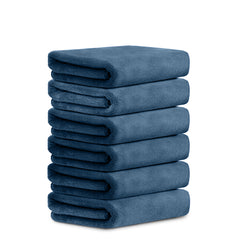HOUSSE Microfiber Face Towels | Ultra Absorbent, Odour-Free, Quick Dry 450 GSM Face Towel for Home, Gym, Travel, Running and Personal Use | 30x30 cm | Set of 4 in One Colour (Indian Teal, Pack of 4)