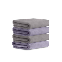 HOUSSE Microfiber Face Towel | Super Soft & Quick Absorbent |Multi Usage 30 x 30 cm, 450 GSM | for All Ages | (Set of 4,and 6)