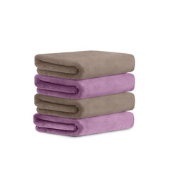 HOUSSE Microfiber Face Towel | Super Soft & Quick Absorbent |Multi Usage 30 x 30 cm, 450 GSM | for All Ages | (Set of 4,and 6)