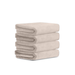 HOUSSE Microfiber Face Towels | Ultra Absorbent, Odour-Free, Quick Dry 450 GSM Face Towel for Home, Gym, Travel, Running and Personal Use | 30x30 cm | Set of 4 in One Colour (Indian Teal, Pack of 4)