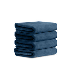 HOUSSE Microfiber Face Towels | Ultra Absorbent, Odour-Free, Quick Dry 450 GSM Face Towel for Home, Gym, Travel, Running and Personal Use | 30x30 cm | Set of 4 in One Colour (Indian Teal, Pack of 4)