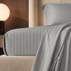 Stripe Glace 400 TC Cotton Bedsheet