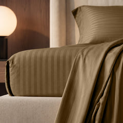 Stripe Glace 400 TC Cotton Bedsheet
