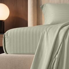 Stripe Glace 400 TC Cotton Bedsheet