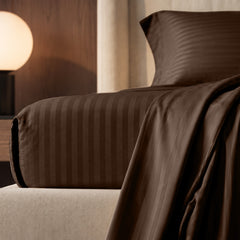 Stripe Glace 400 TC Cotton Bedsheet