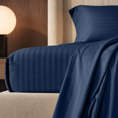 Stripe Glace 400 TC Cotton Bedsheet